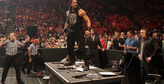 Reigns stands tall after his non-match with Kane