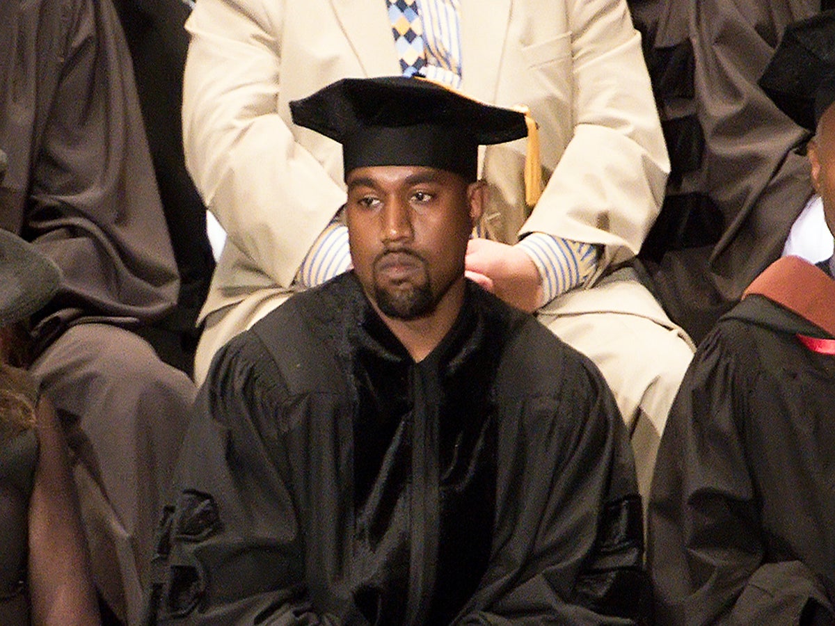 kanye west graduation cap
