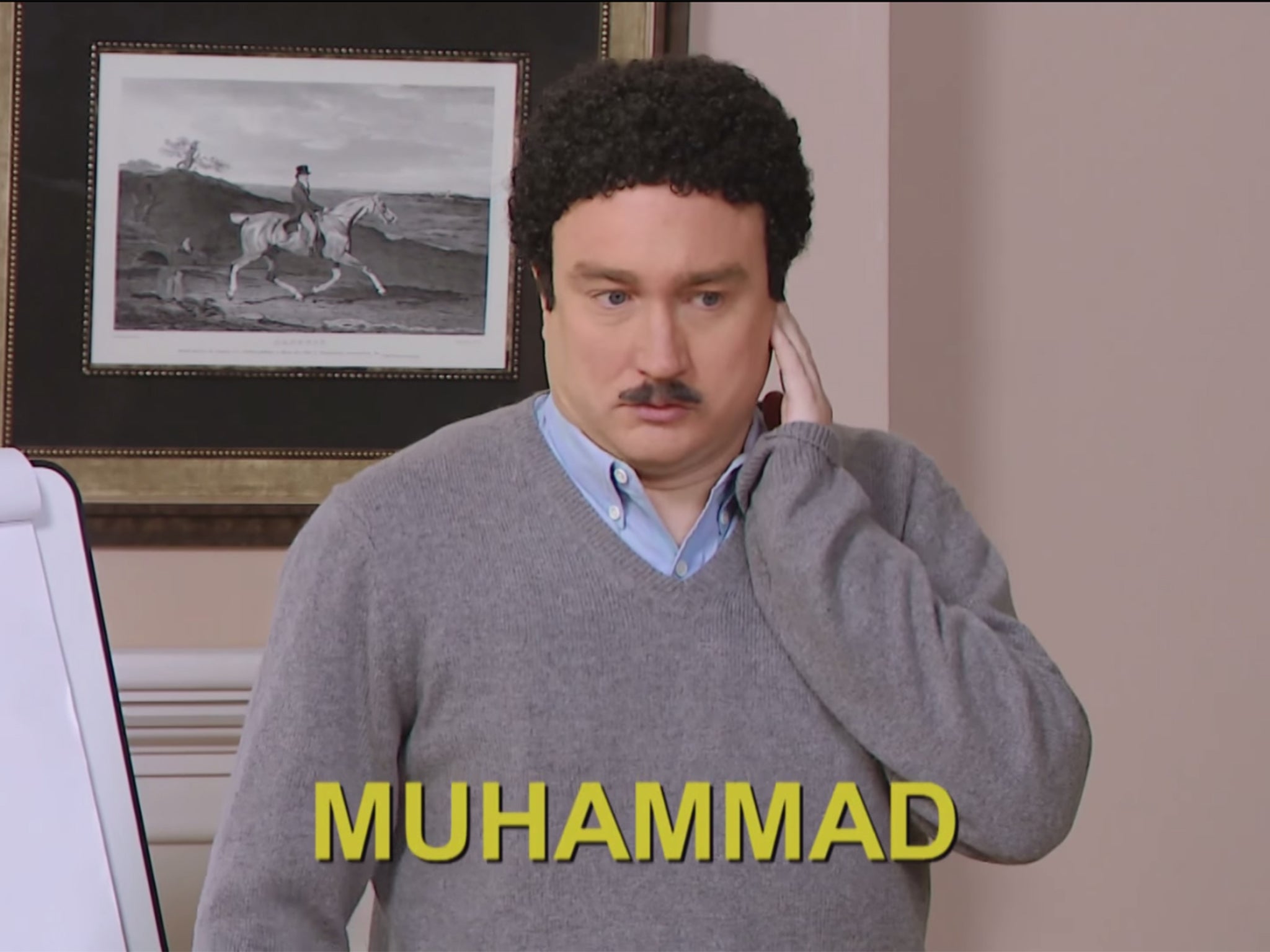 Mark Critch asked to draw Muhammad in a sketch remarkably similar to one seen on Saturday Night Live
