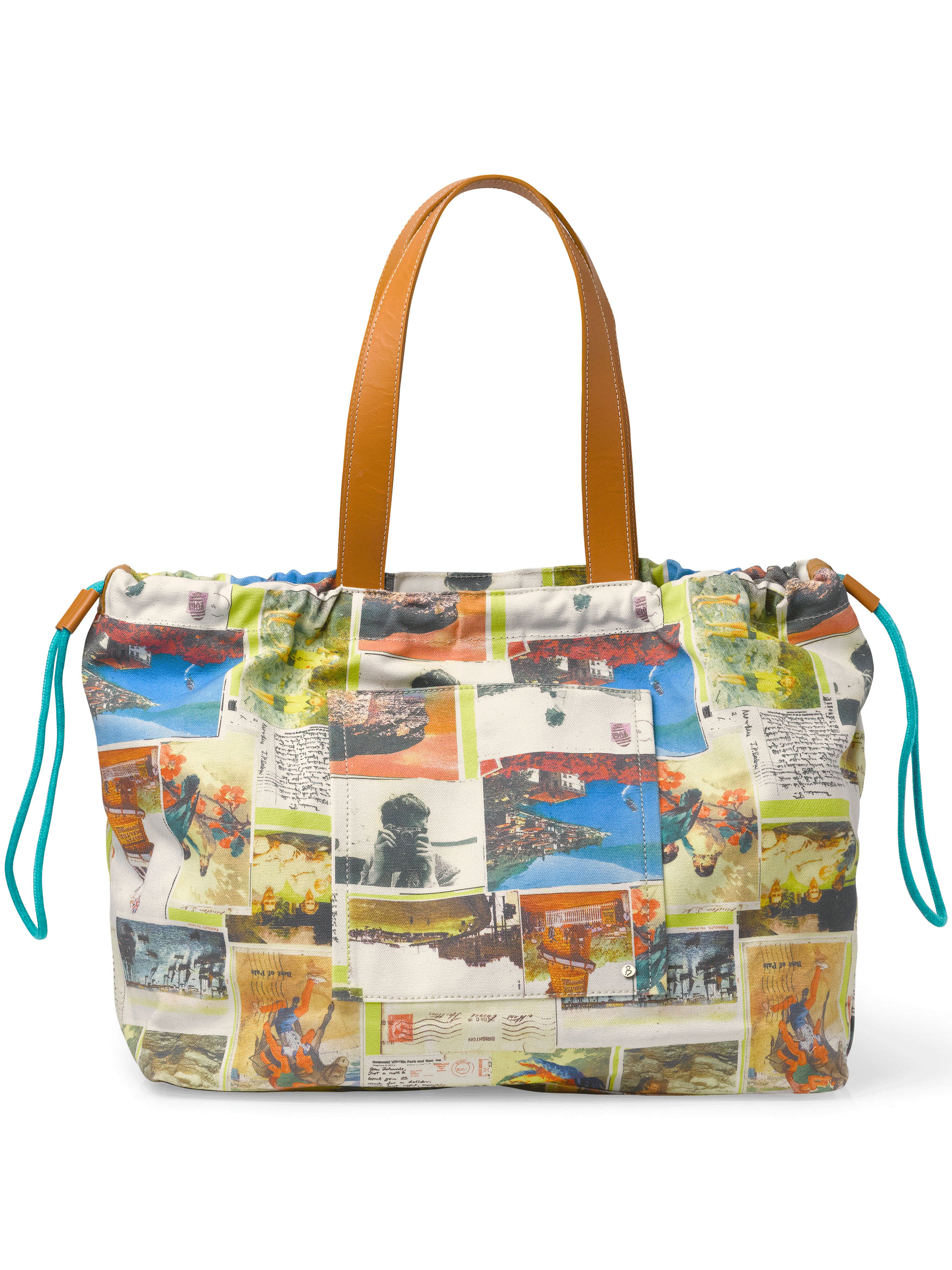 VERA BRADLEY STRAW BEACH SHOULDER TOTE BAG COASTAL PARADISE NATURAL MULTI  NEW | eBay