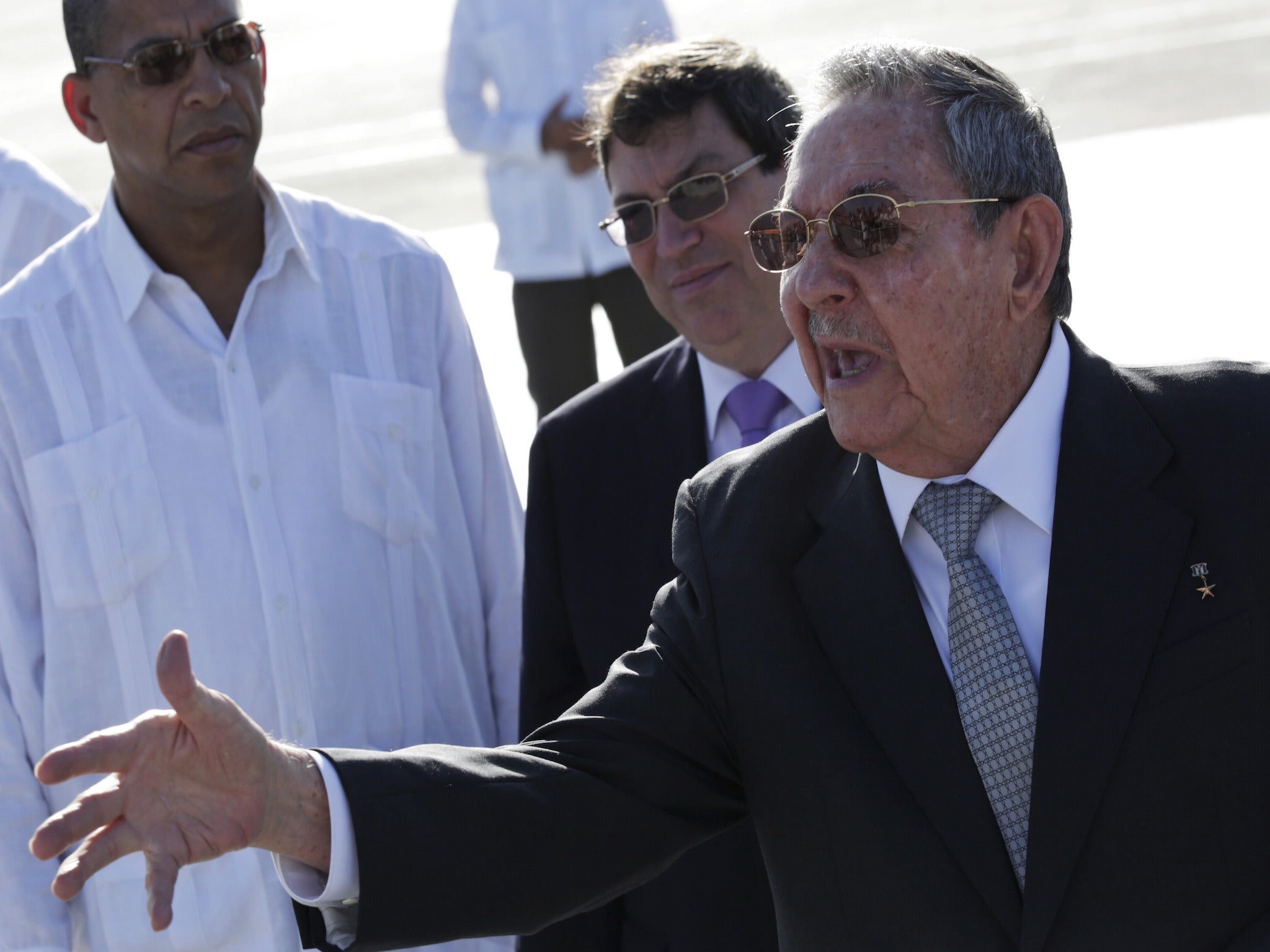 Raul Castro spoke to reporters in Havana