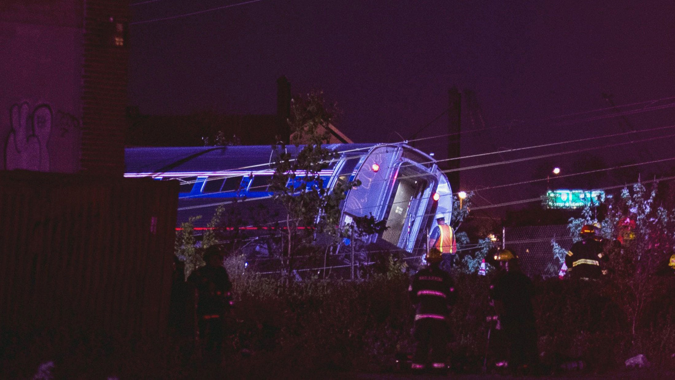 The Amtrak passenger train with more than 200 passengers on board derailed in north Philadelphia on Tuesday