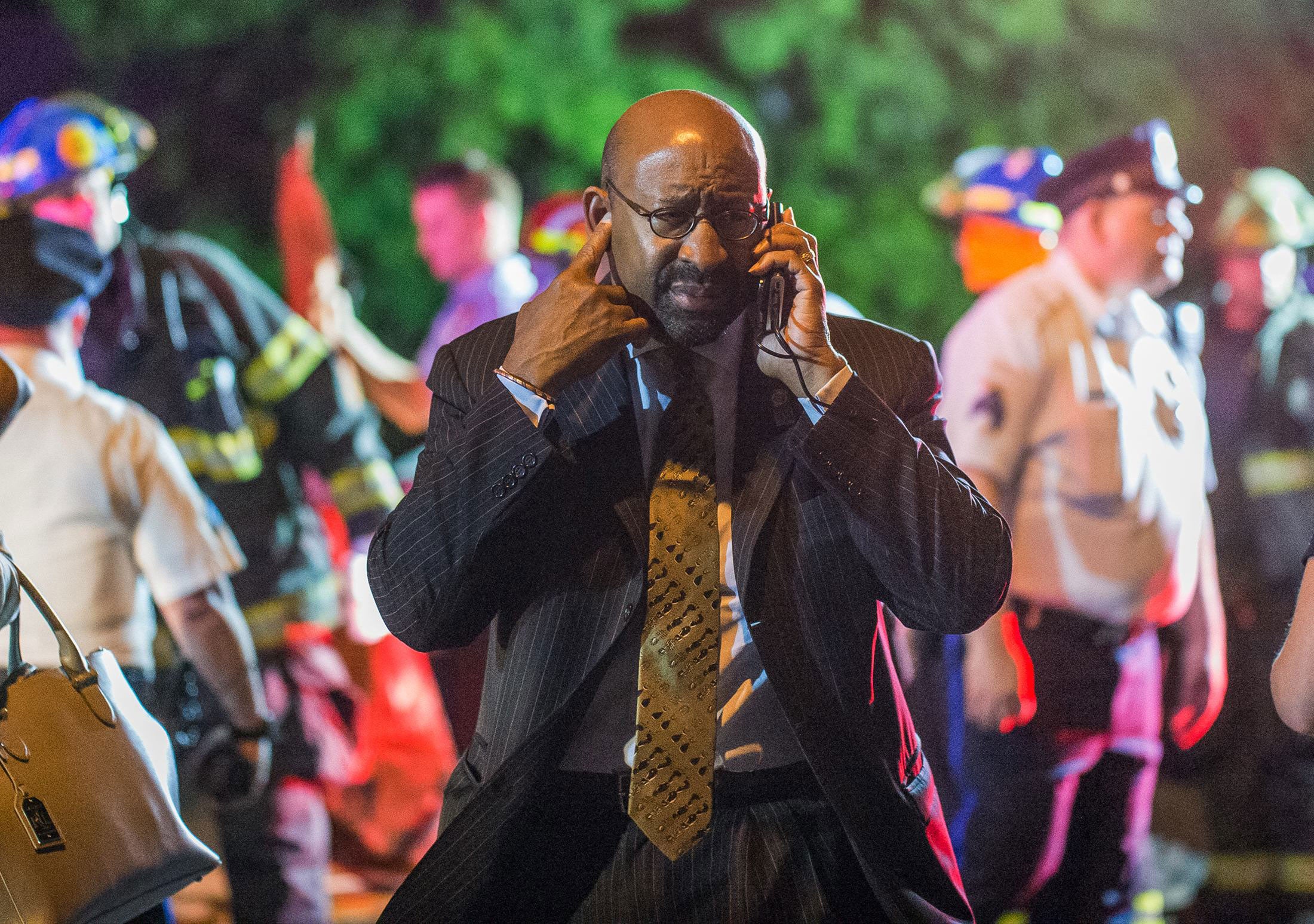 Philadelphia Mayor Michael Nutter was at the scene as teams searched for passengers following an Amtrak train crash