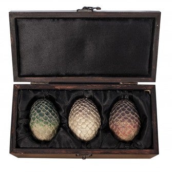 Replica of the Game of Thrones dragon eggs