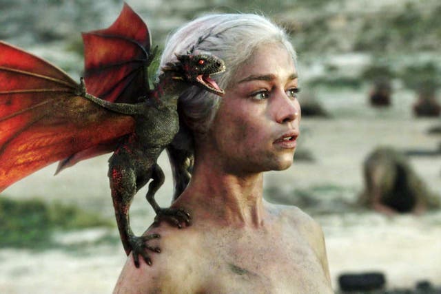 Emilia Clarke as Daenarys Targaryen 'Mother of Dragons'