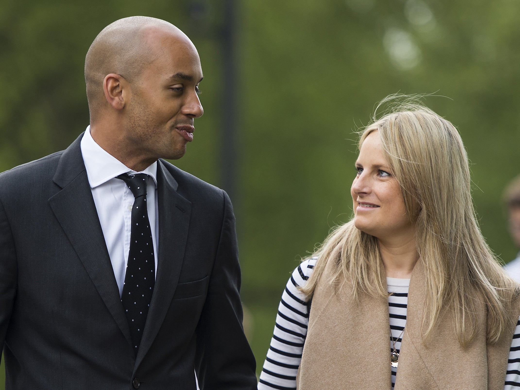 Labour leader hopeful Chuka Umunna with his girlfriend Alice Sullivan