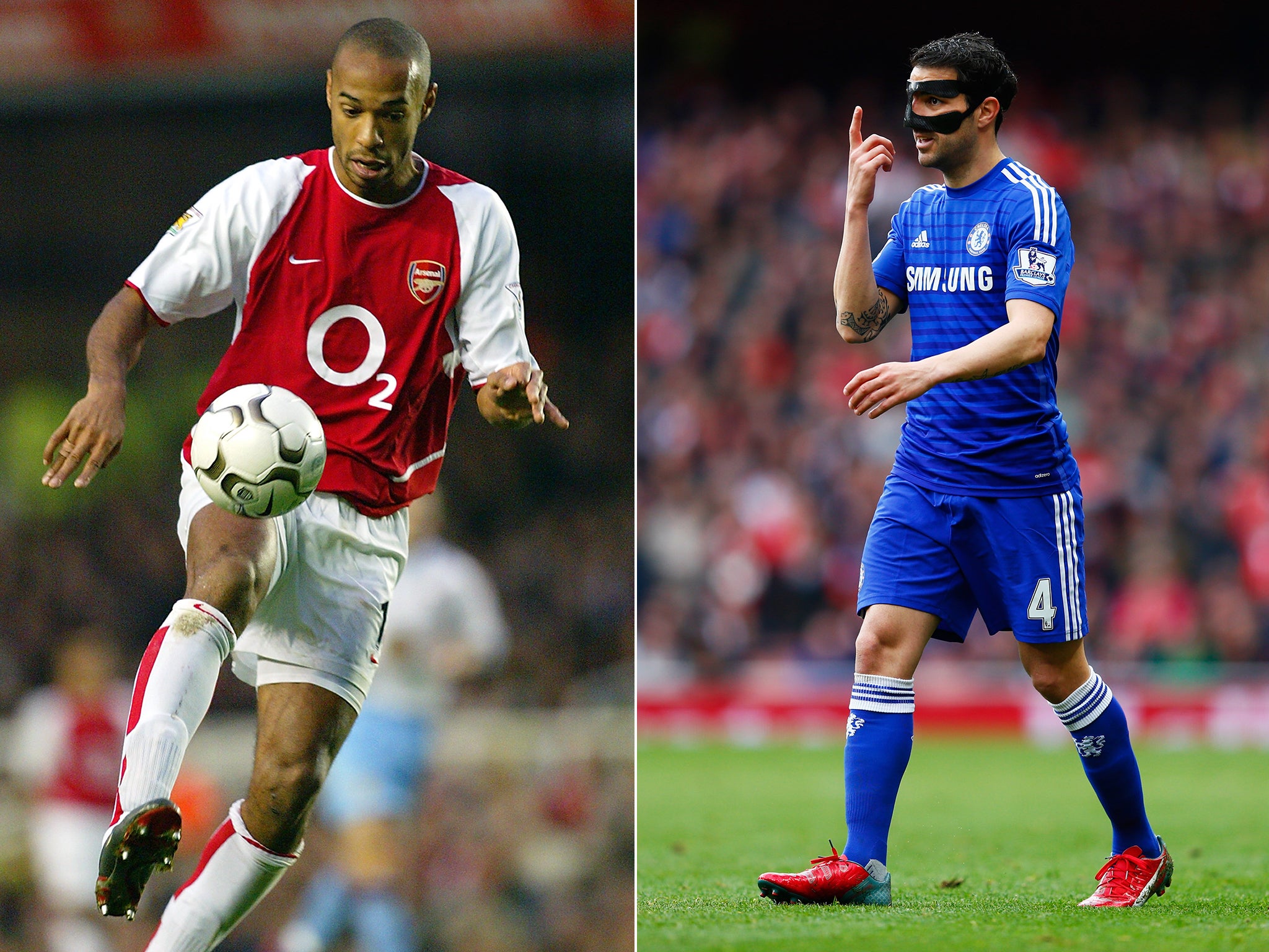 Thierry Henry and Cesc Fabregas
