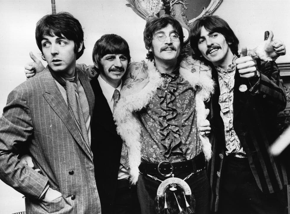 The Beatles around the time of the release of Sgt Pepper in 1967