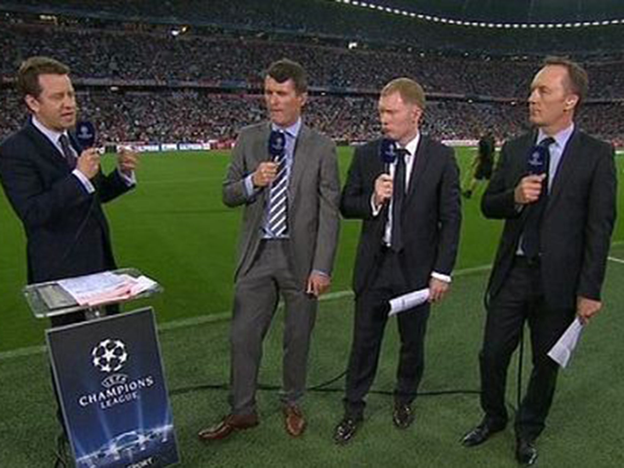 Roy Keane and Paul Scholes were speaking on ITV last night