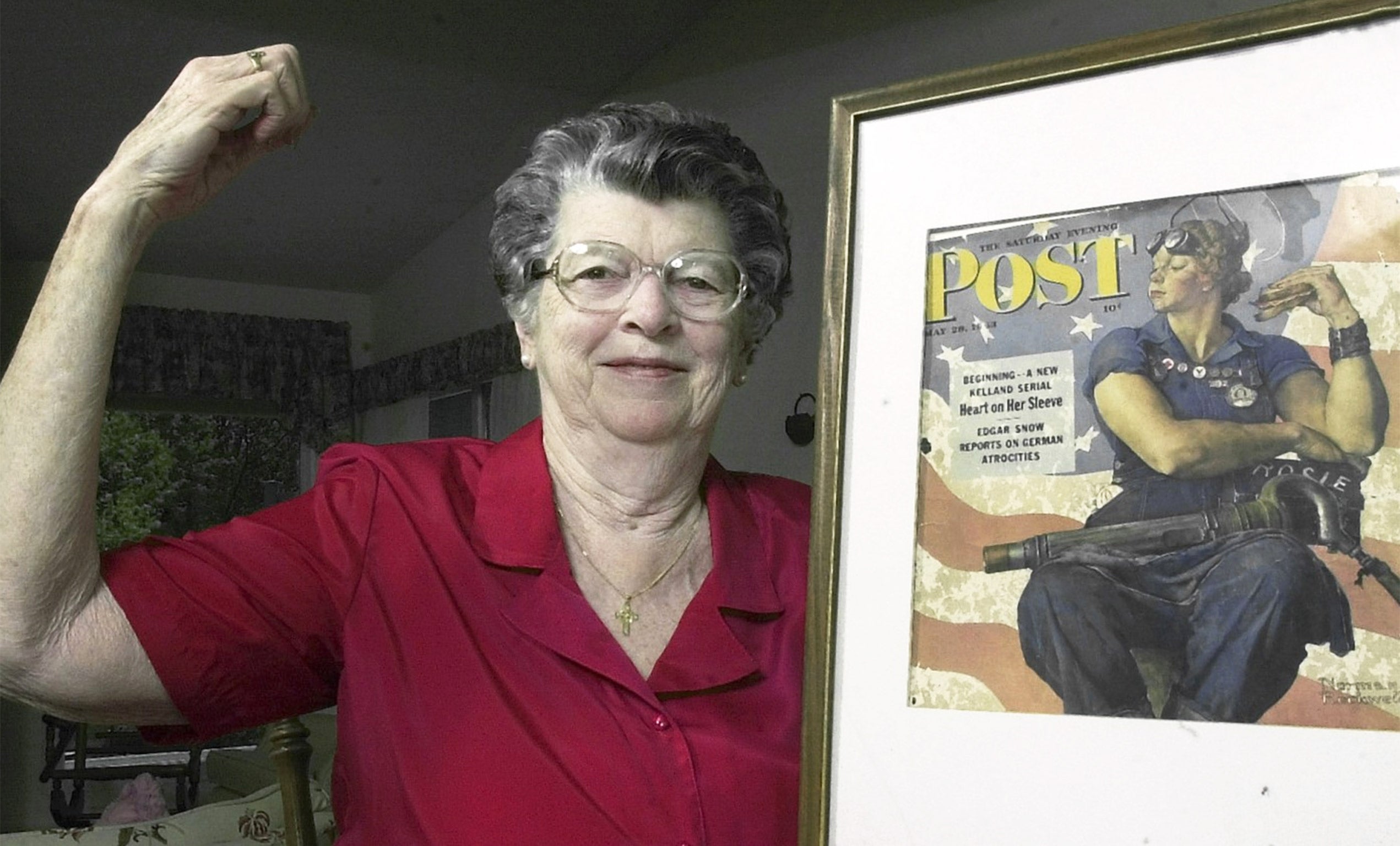 Keefe in 2002: Rockwell wrote to her years after he painted her, apologising for his depiction of her