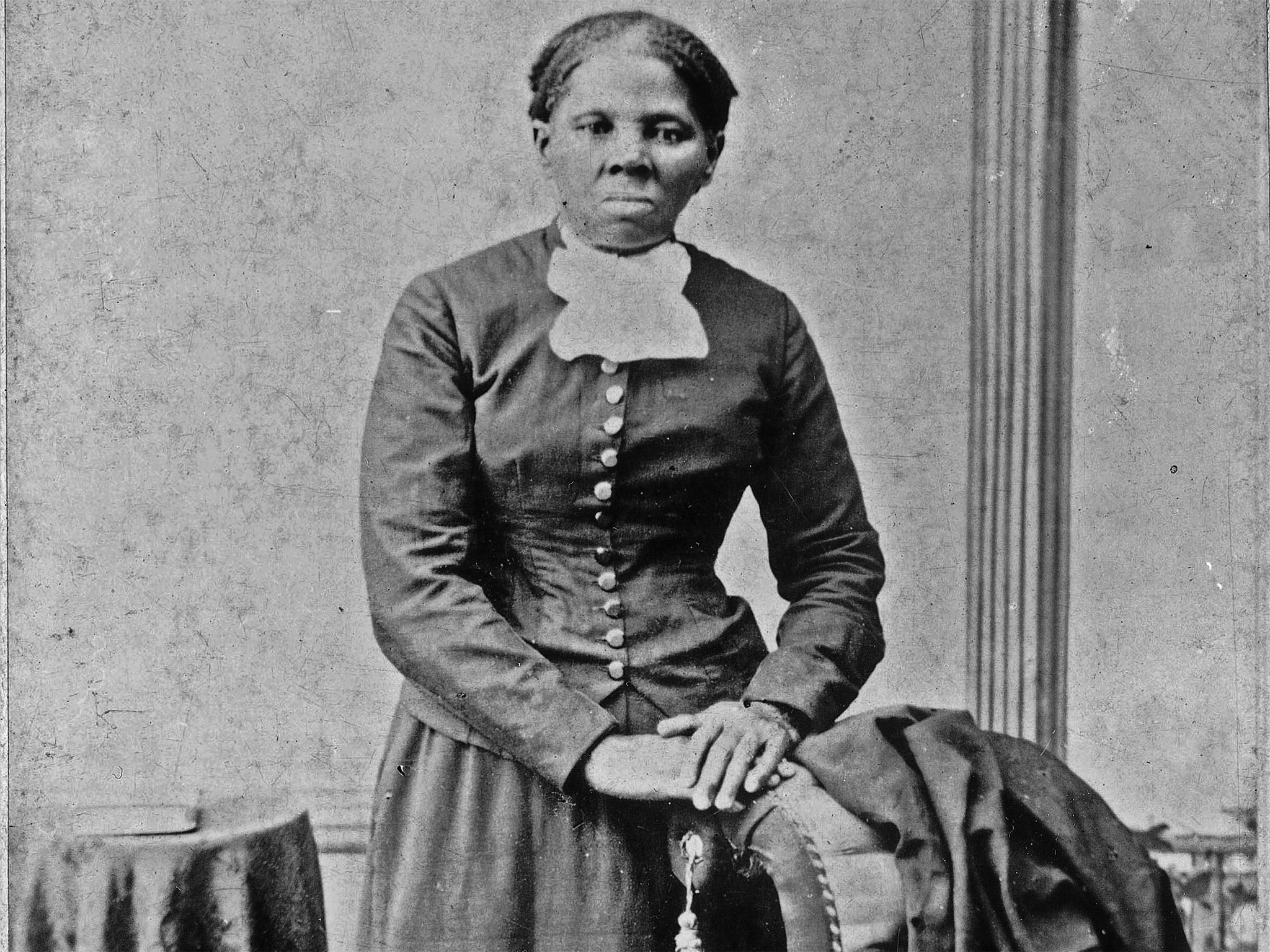 Harriet Tubman in a photograph dating from 1860-75. Her image proved the most popular in a public vote over historical figures to appear on US banknotes