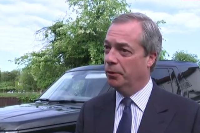 Nigel Farage speaks to Sky News 
