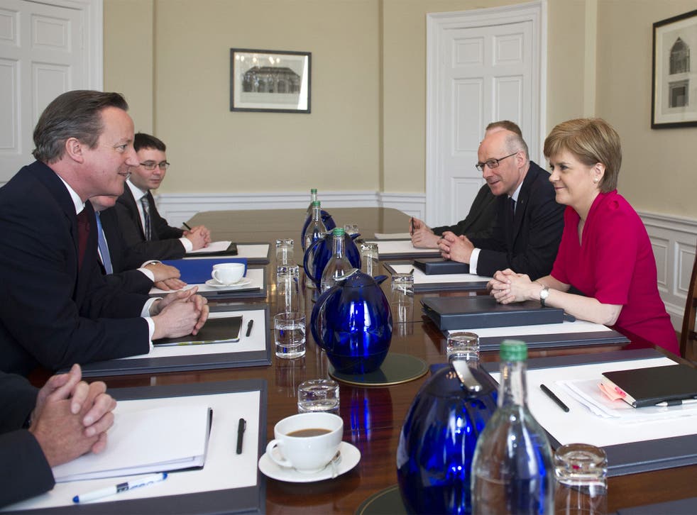 Mr Cameron said that he would consider "sensible suggestions" on more powers for the Scottish Parliament