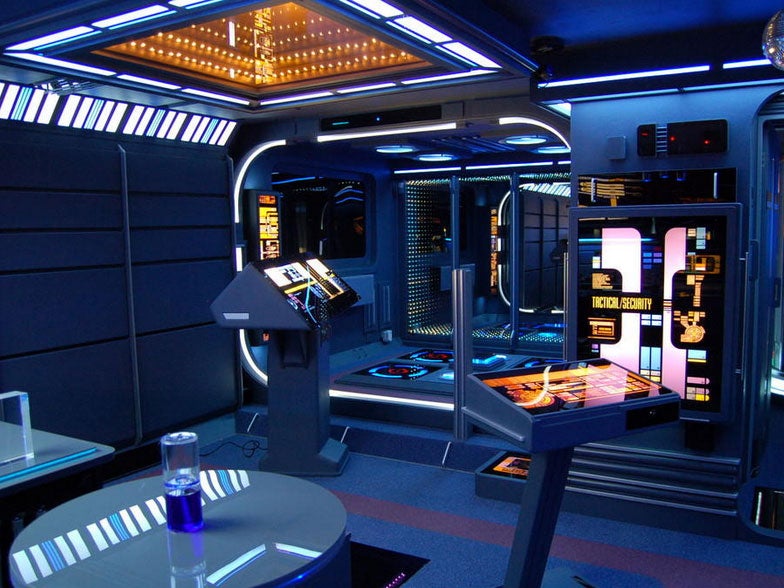 The Leicestershire flat is modelled on Star Trek's USS Voyager