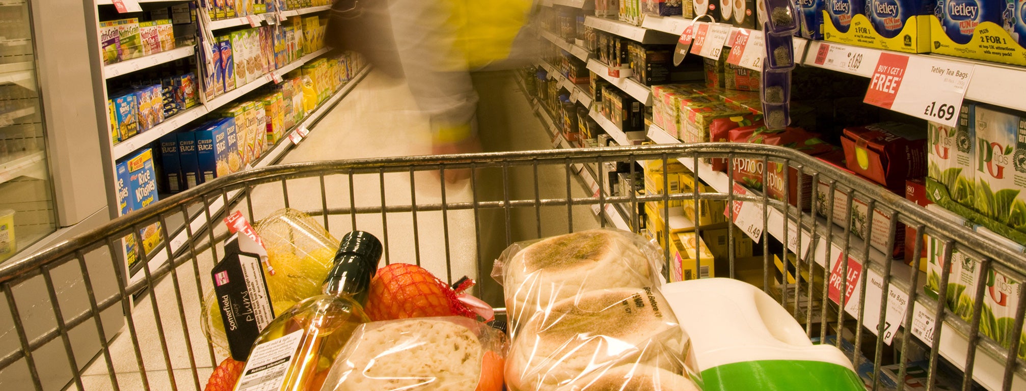 A notional shopping basket is part of the equation used to judge inflation