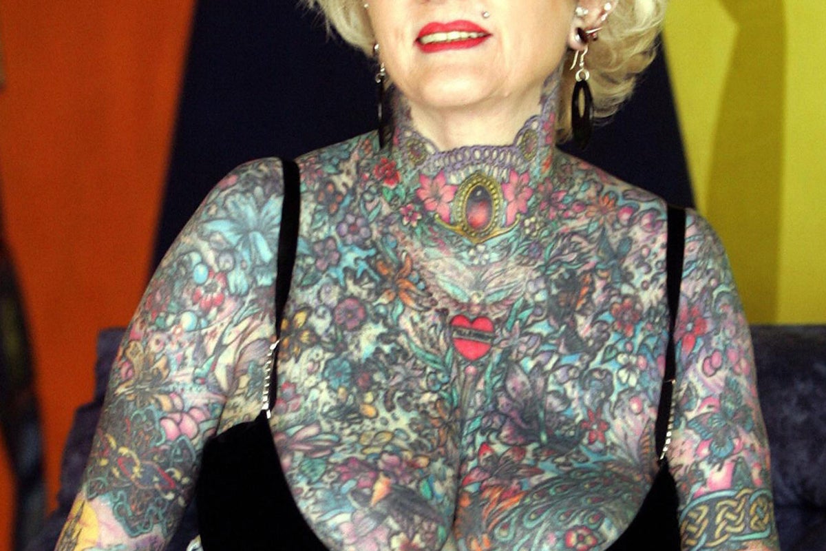 Isobel Varley: World's most tattooed female senior citizen dies aged 77 ...