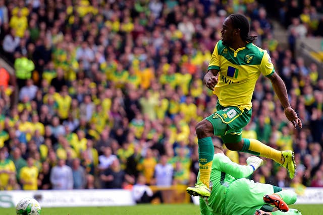 Cameron Jerome scores Norwich's third to seal victory over Ipswich