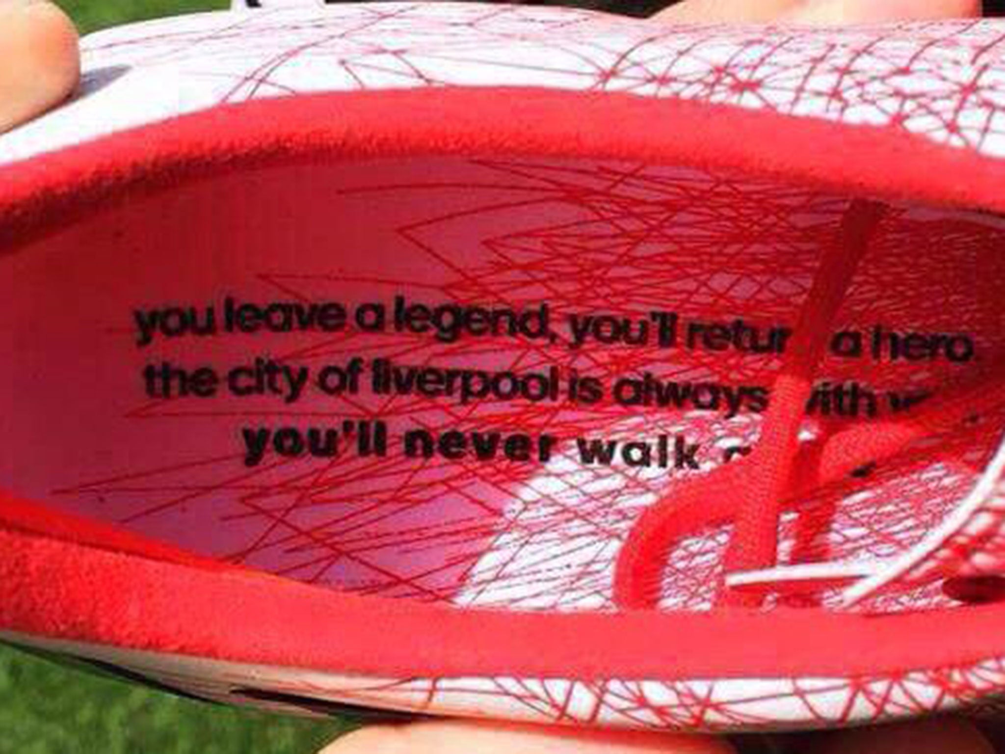 The message in Steven Gerrard's special boots to commemorate his final Anfield outing