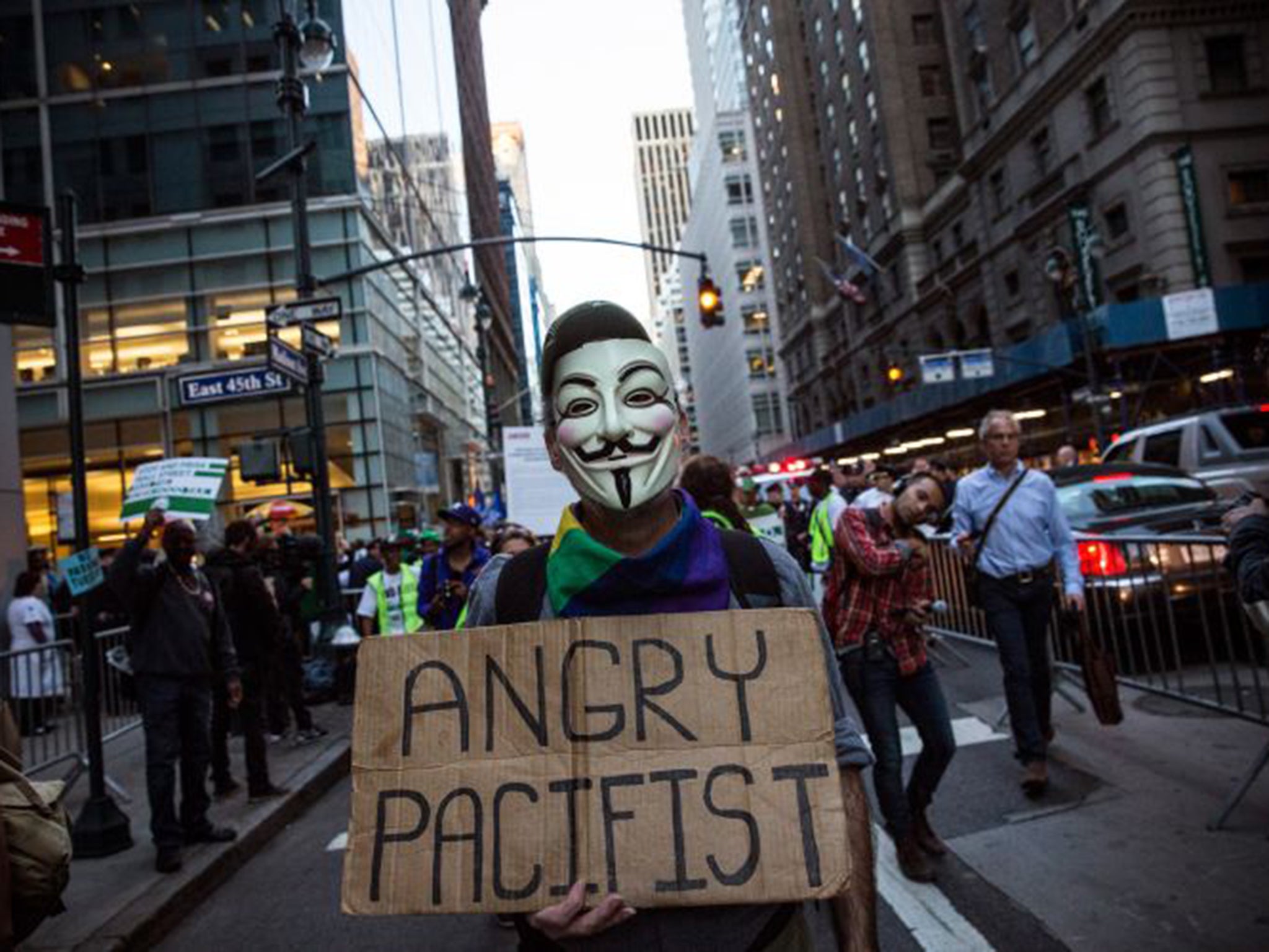 The Occupy Wall Street protest in 2013