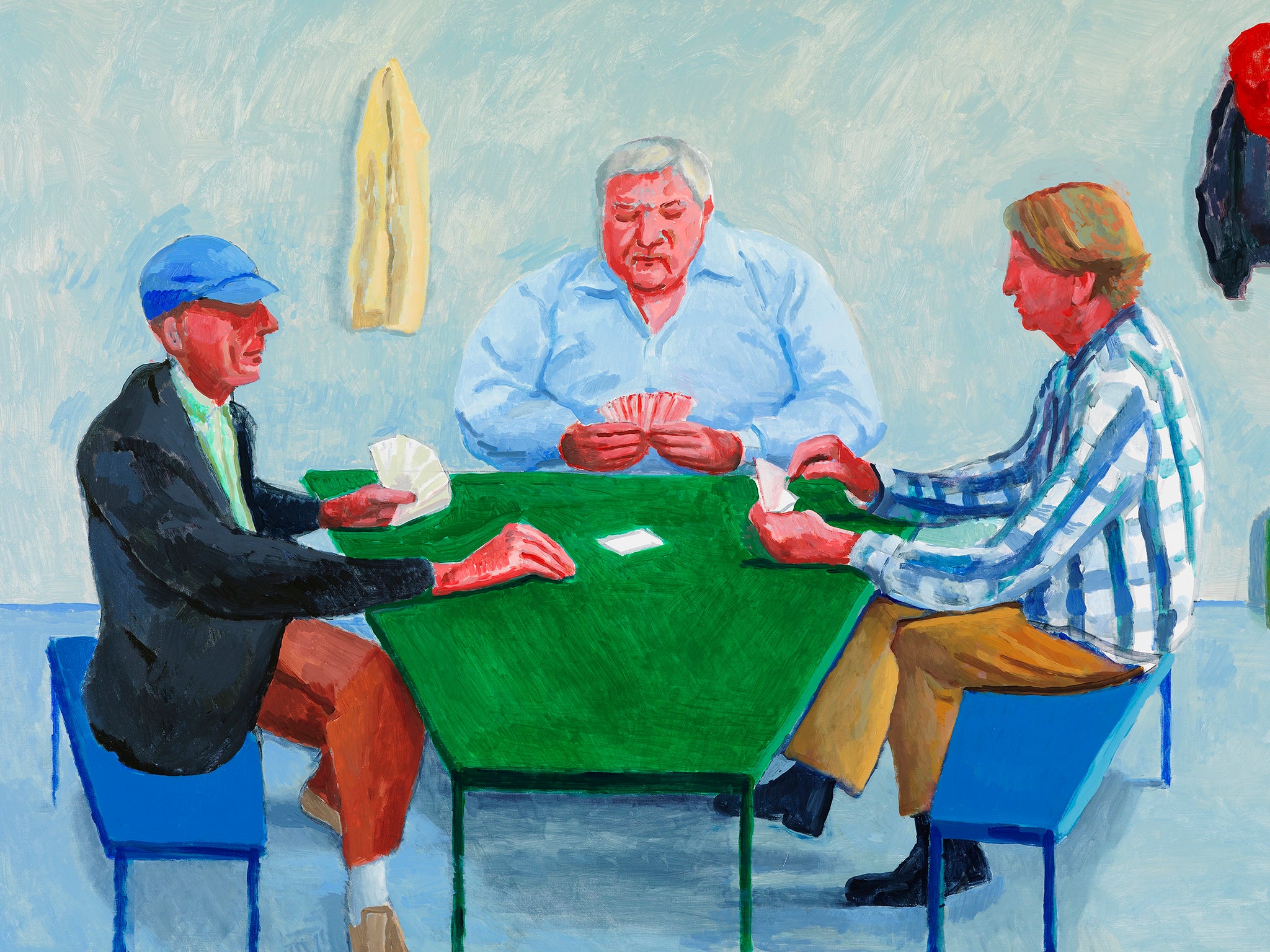 David Hockney: "Card Players #1" - 2014
