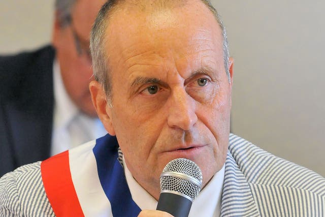 A photo taken on July 24, 2012 shows the Mayor of Venelles, Robert Chardon