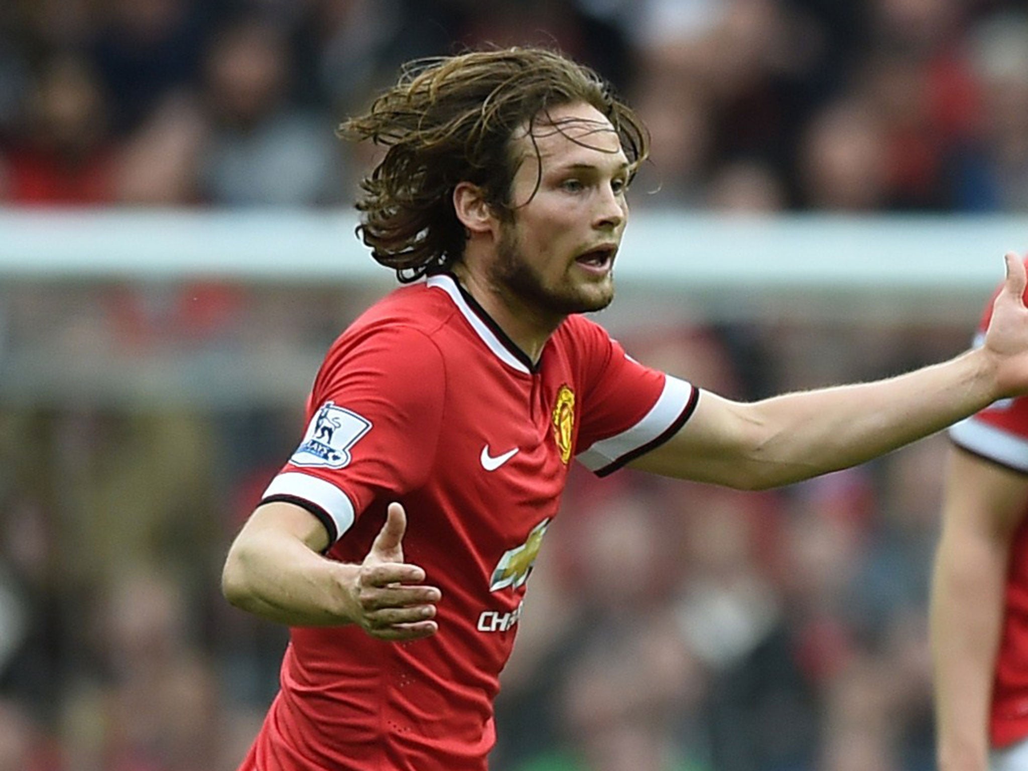 Daley Blind in action for Manchester United