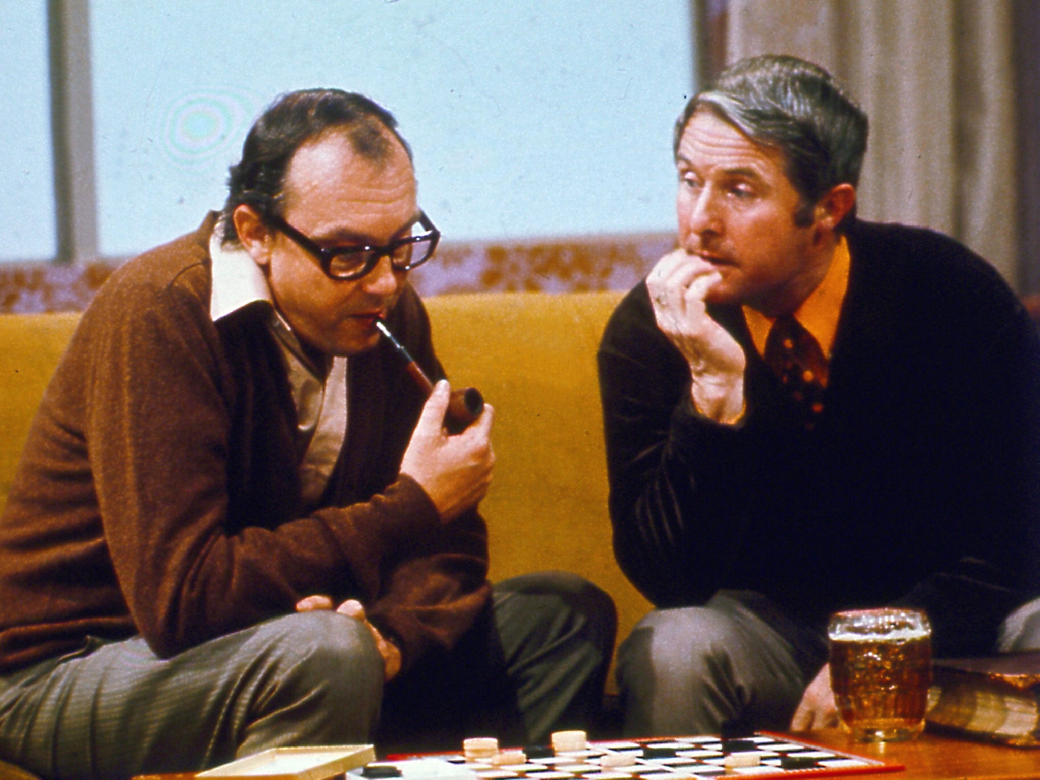Morecambe and Wise on their television show in January 1973