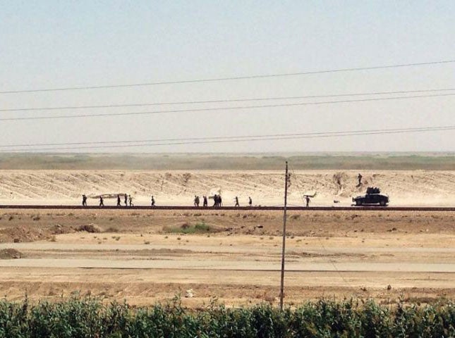 Iraq security forces were seen fleeing from Ramadi, the capital of Iraq's Anbar province
