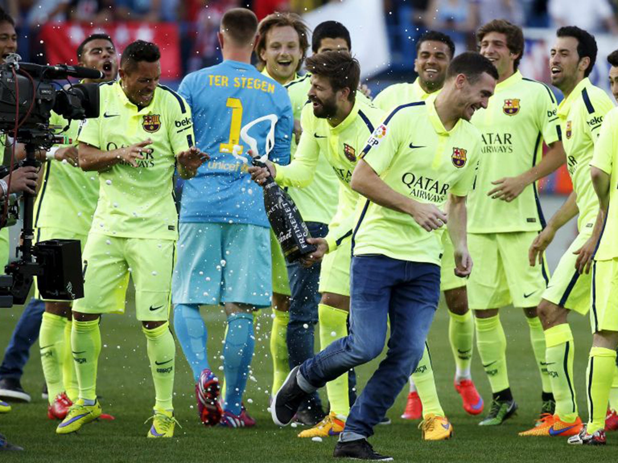 Barcelona won the Spanish title at the weekend