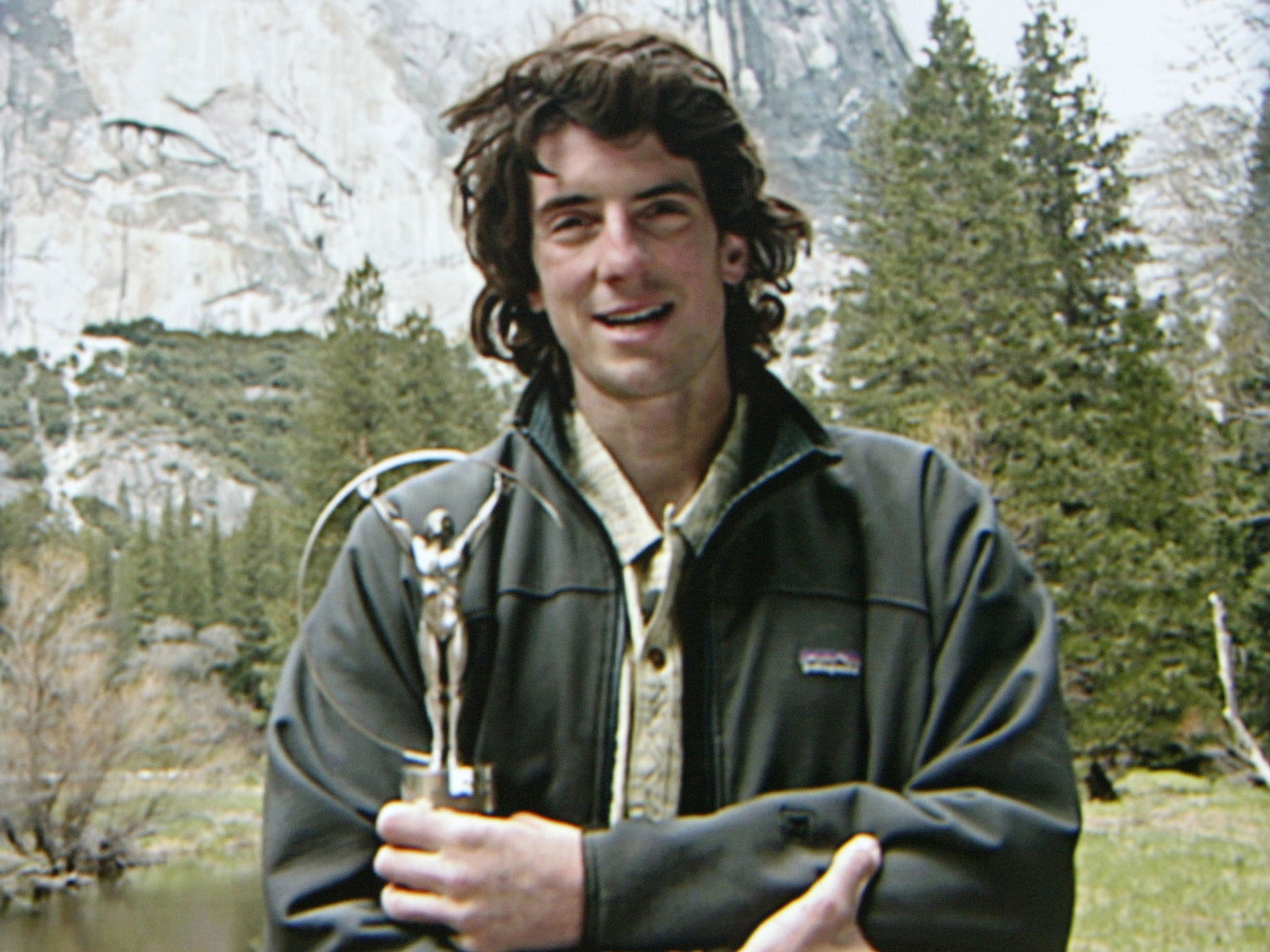 Dean Potter, pictured here in 2003 receiving his award for World Alternative Sportsman of the Year, died in a wingsuit accident in Yosemite