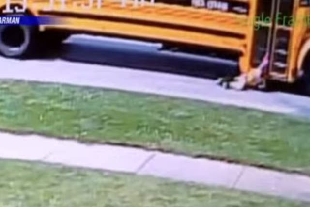 Girl got dragged over 100ft by the school bus