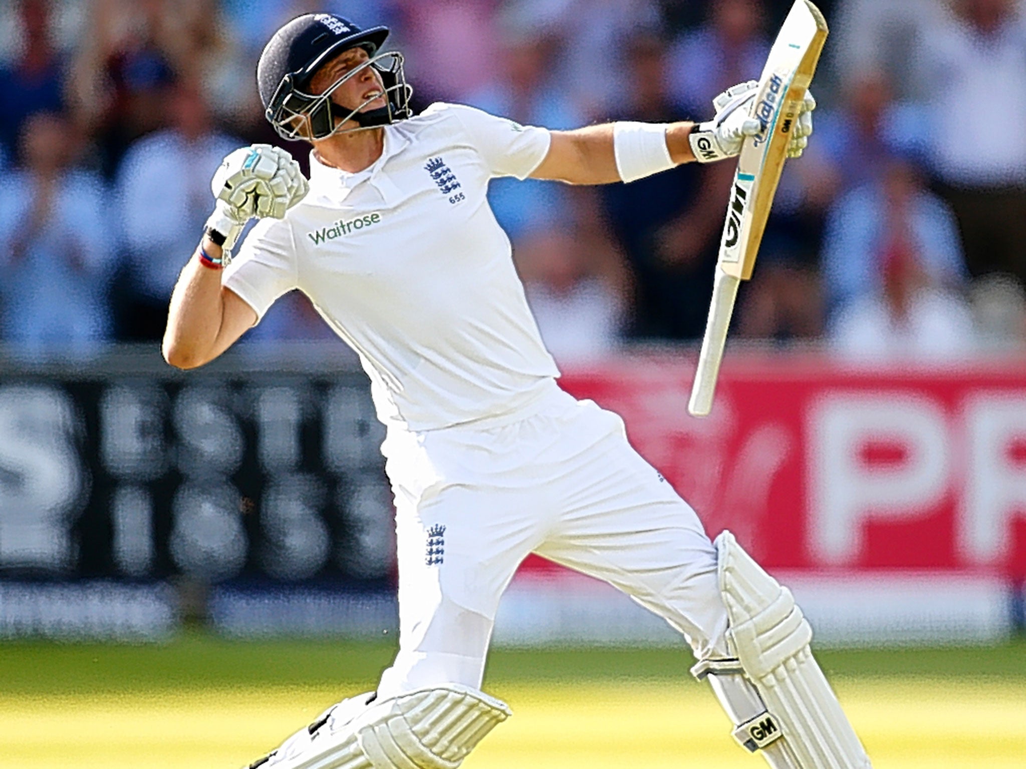 England batsman Joe Root celebrates after reaching his century against Sri Lanka in the first Test at Lord’s last year