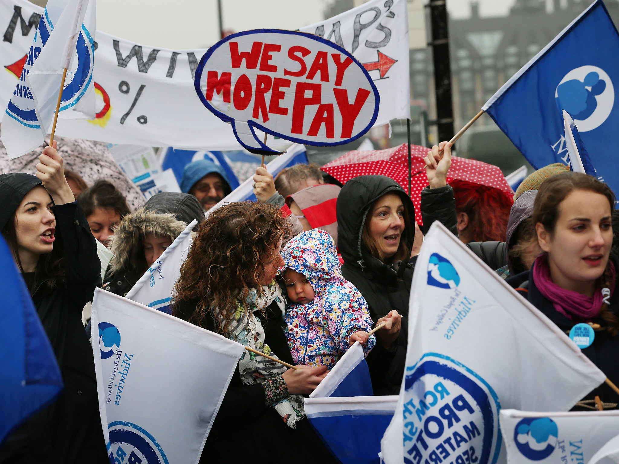 The Royal College of Midwives have said it's “premature” to threaten strike action at this time