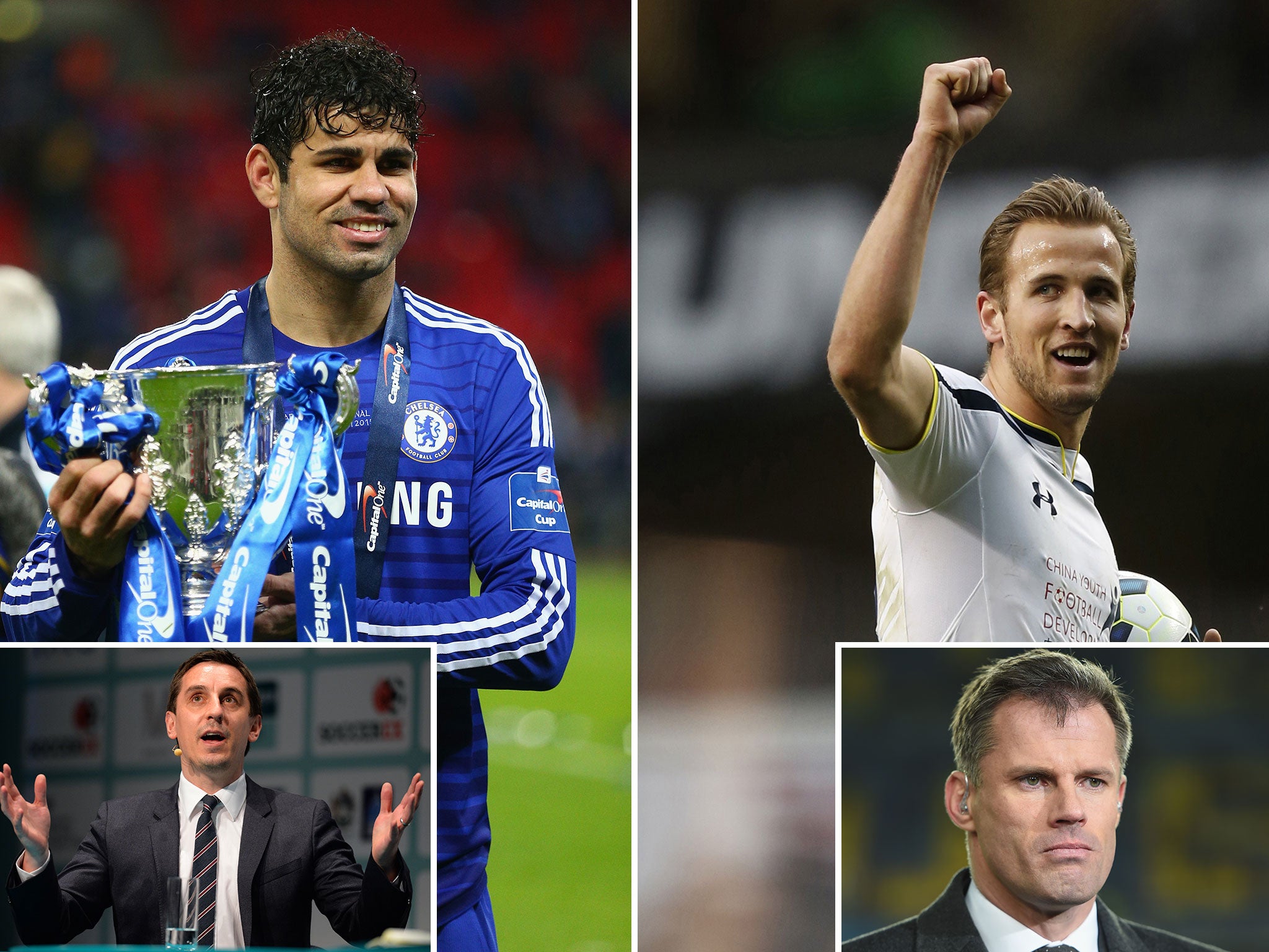 Gary Neville picked Diego Costa in his Team of the Season while Jamie Carragher picked Harry Kane