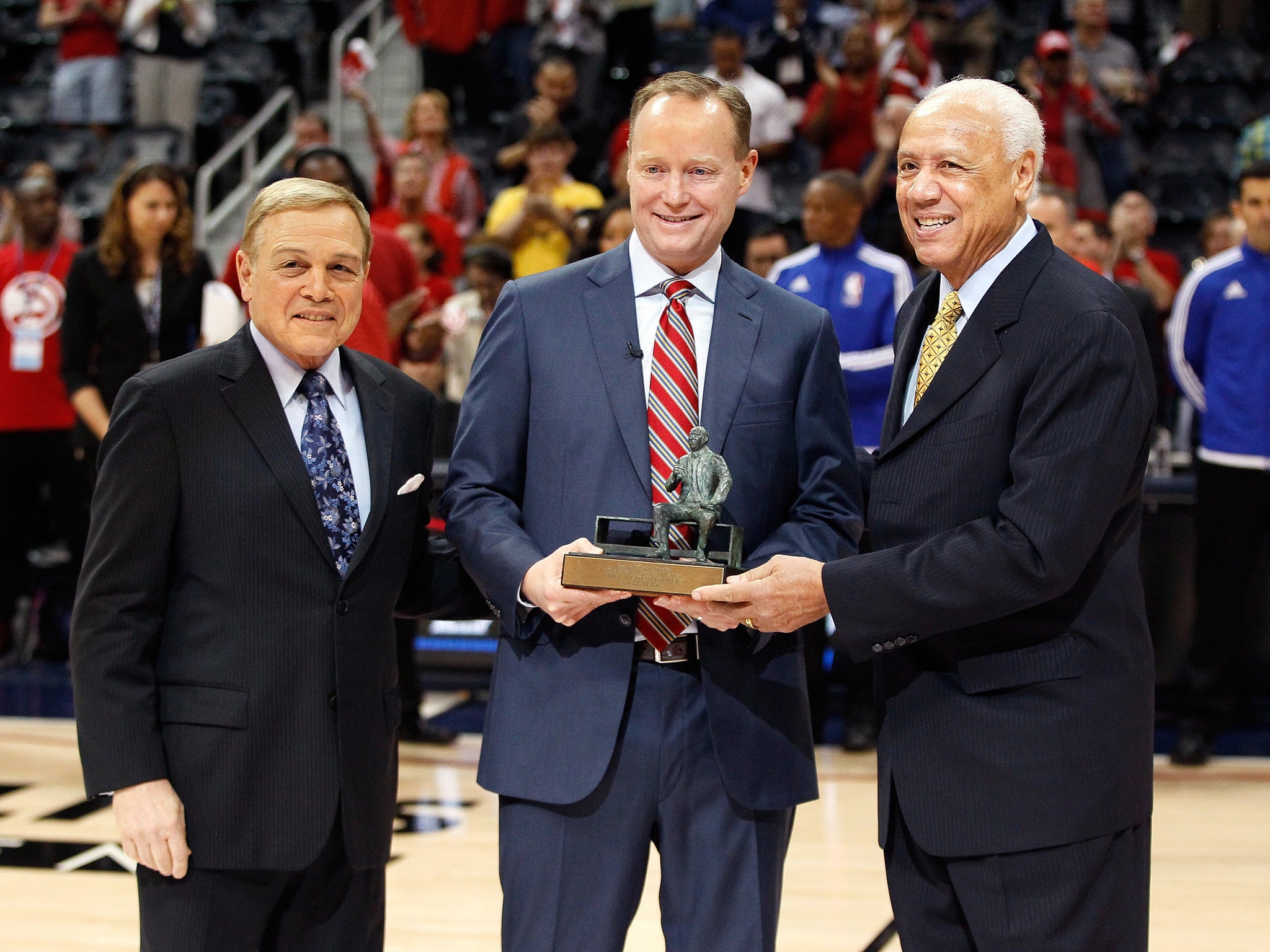 Atlanta's Mike Budenholzer won the Coach of the Year award