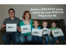 Why a HIV positive father posted a picture of his HIV negative family