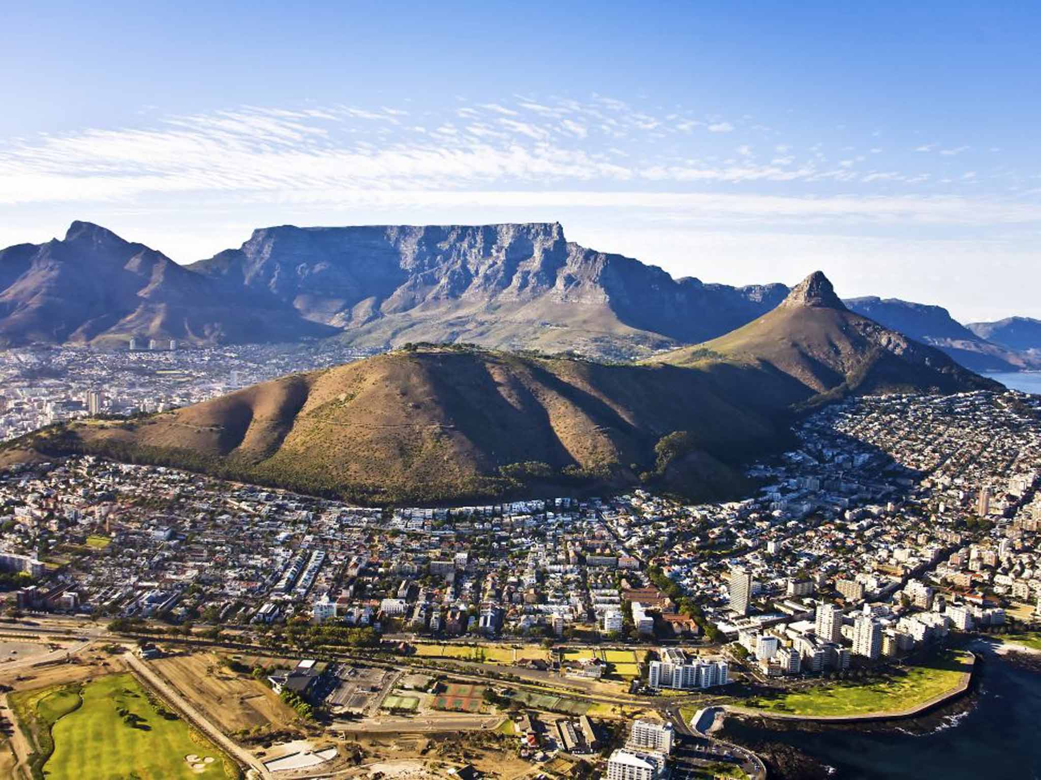 Table top views: Cape Town