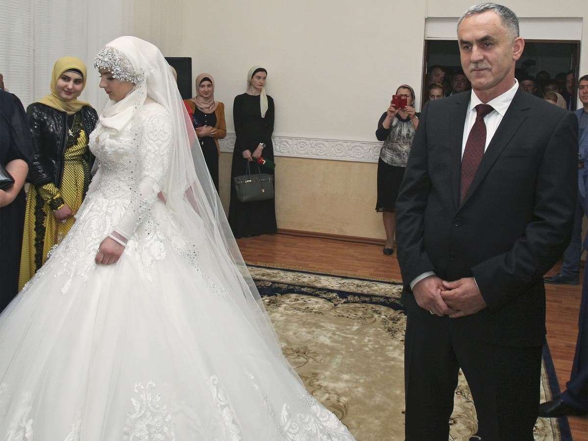 Chechen wedding of feared police chief and teenage bride shows how ...