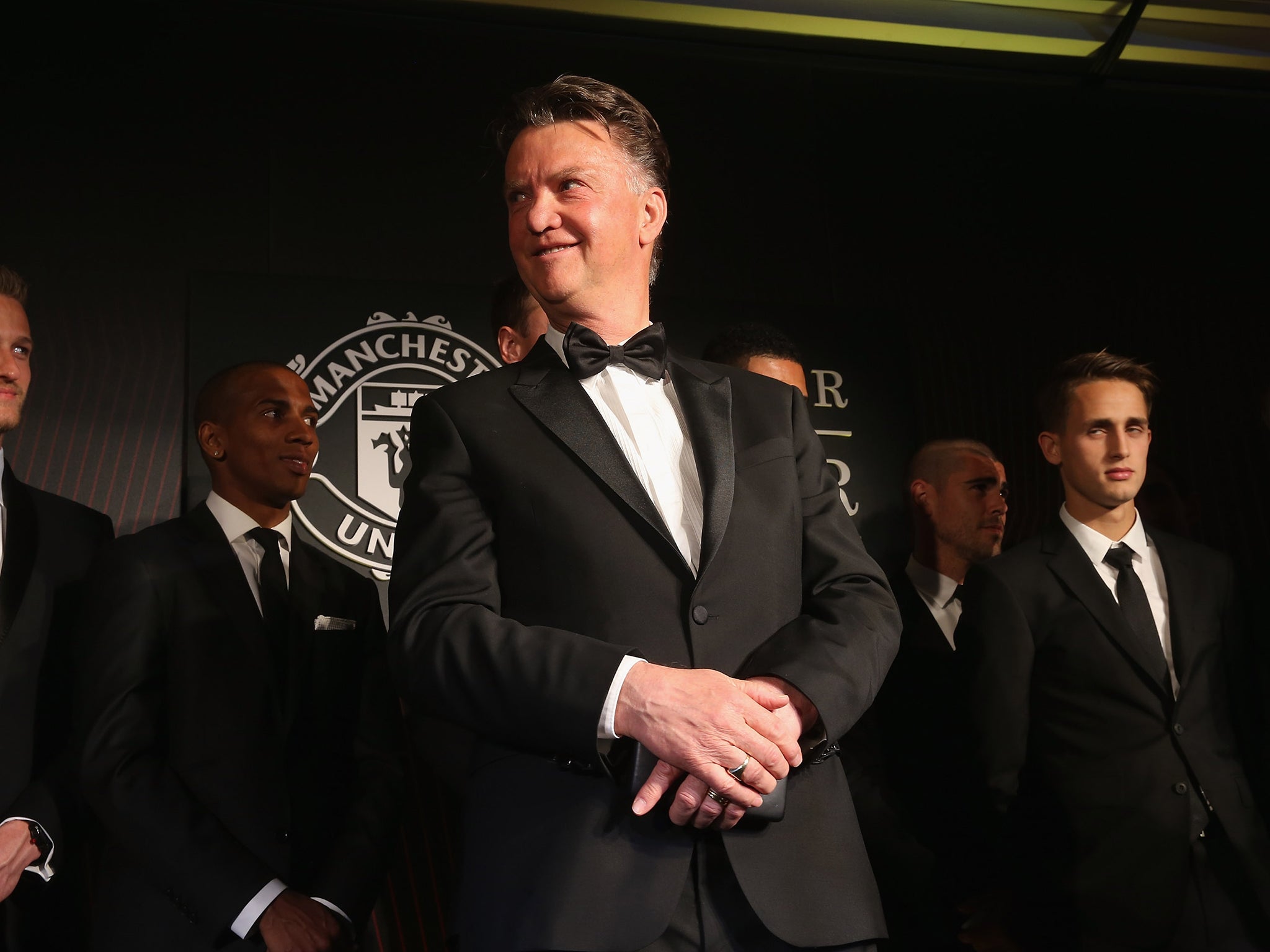 Louis van Gaal at the Manchester United awards dinner