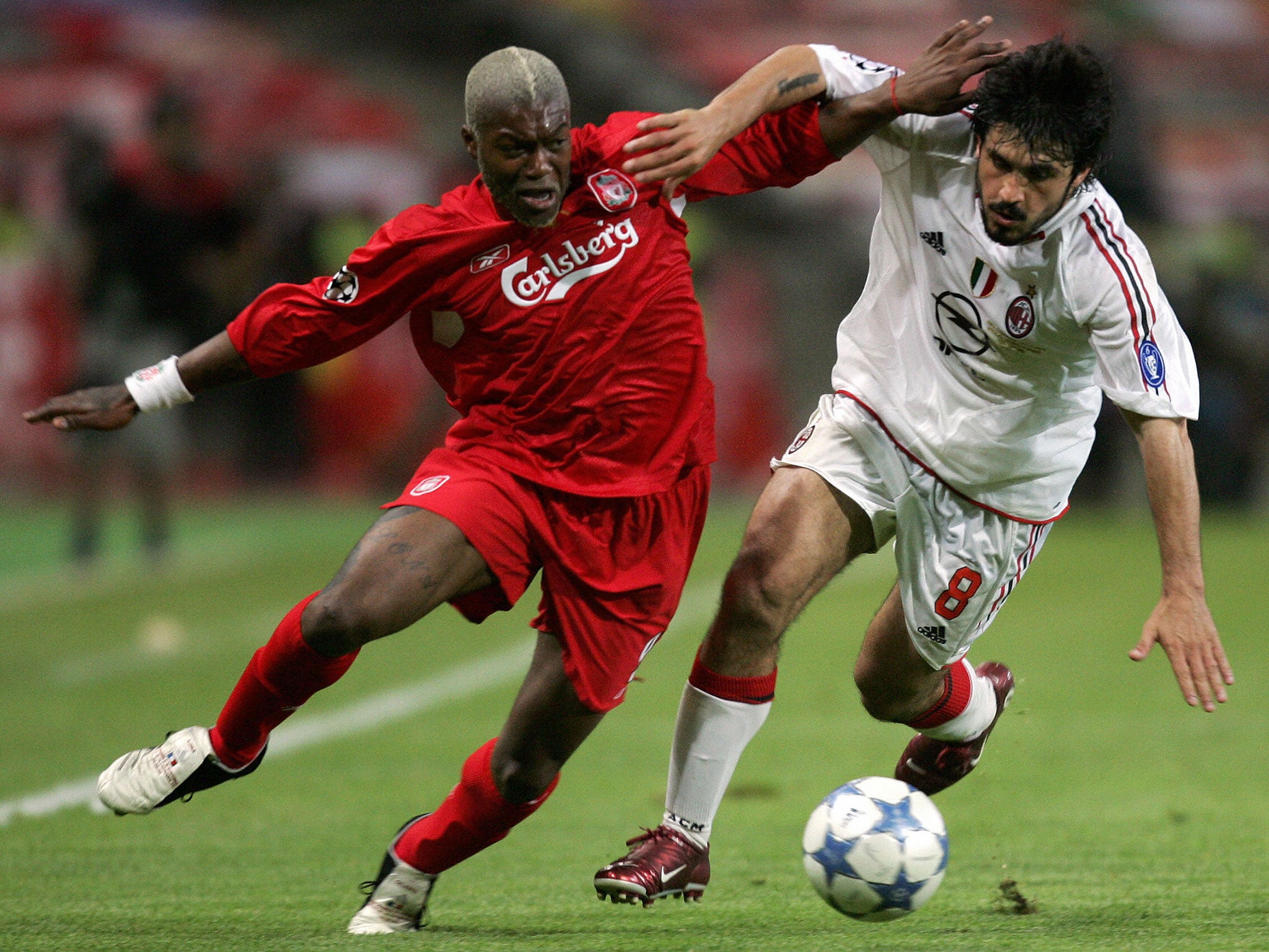 Cisse played two seasons at Liverpool