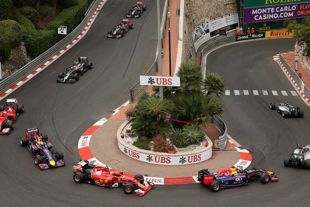 A shot from the Lowe's hairpin during the 2014 Monaco Grand Prix