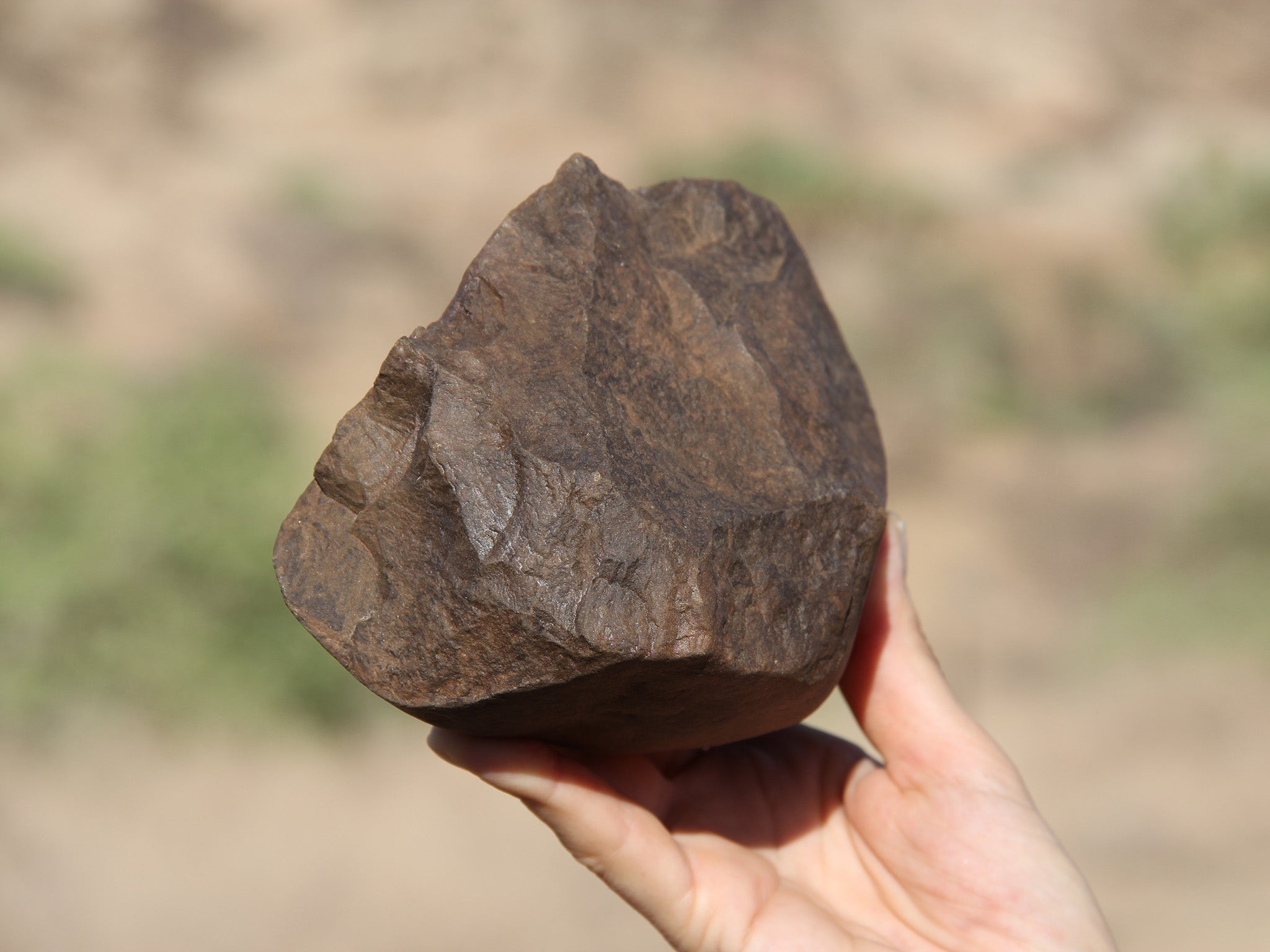 More than 100 primitive hammers, anvils and other stone artefacts have been unearthed in the desert hills bordering the western shores of Lake Turkana in the Kenyan Rift Valley in a discovery that the researchers claim “marks a new beginning to the known