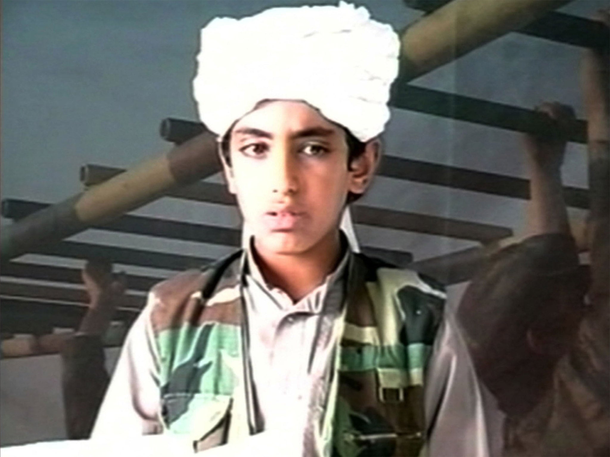 Bin Laden hoped his son Hamza would eventually succeed him (file image)