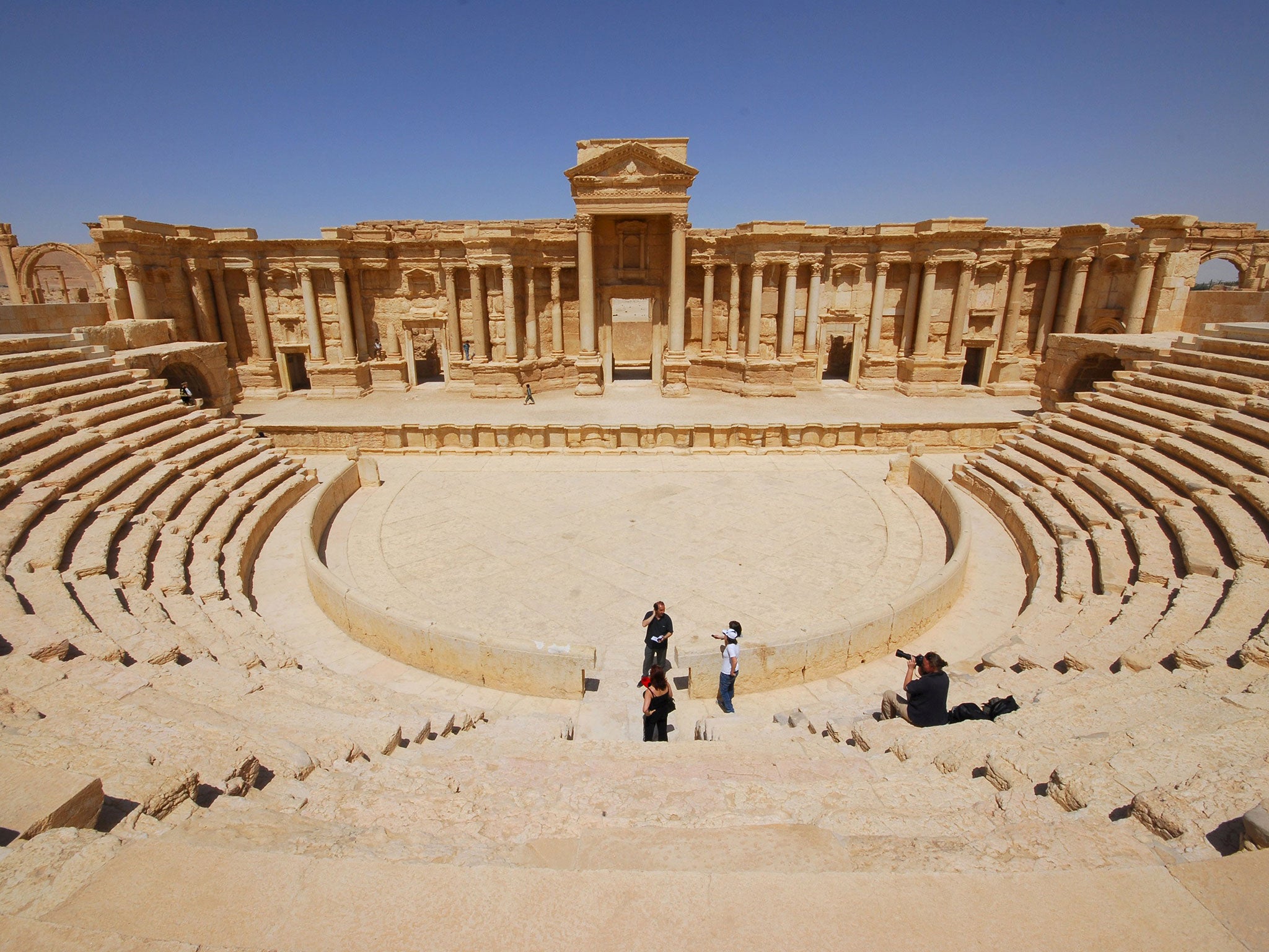 The ancient Palmyra theater