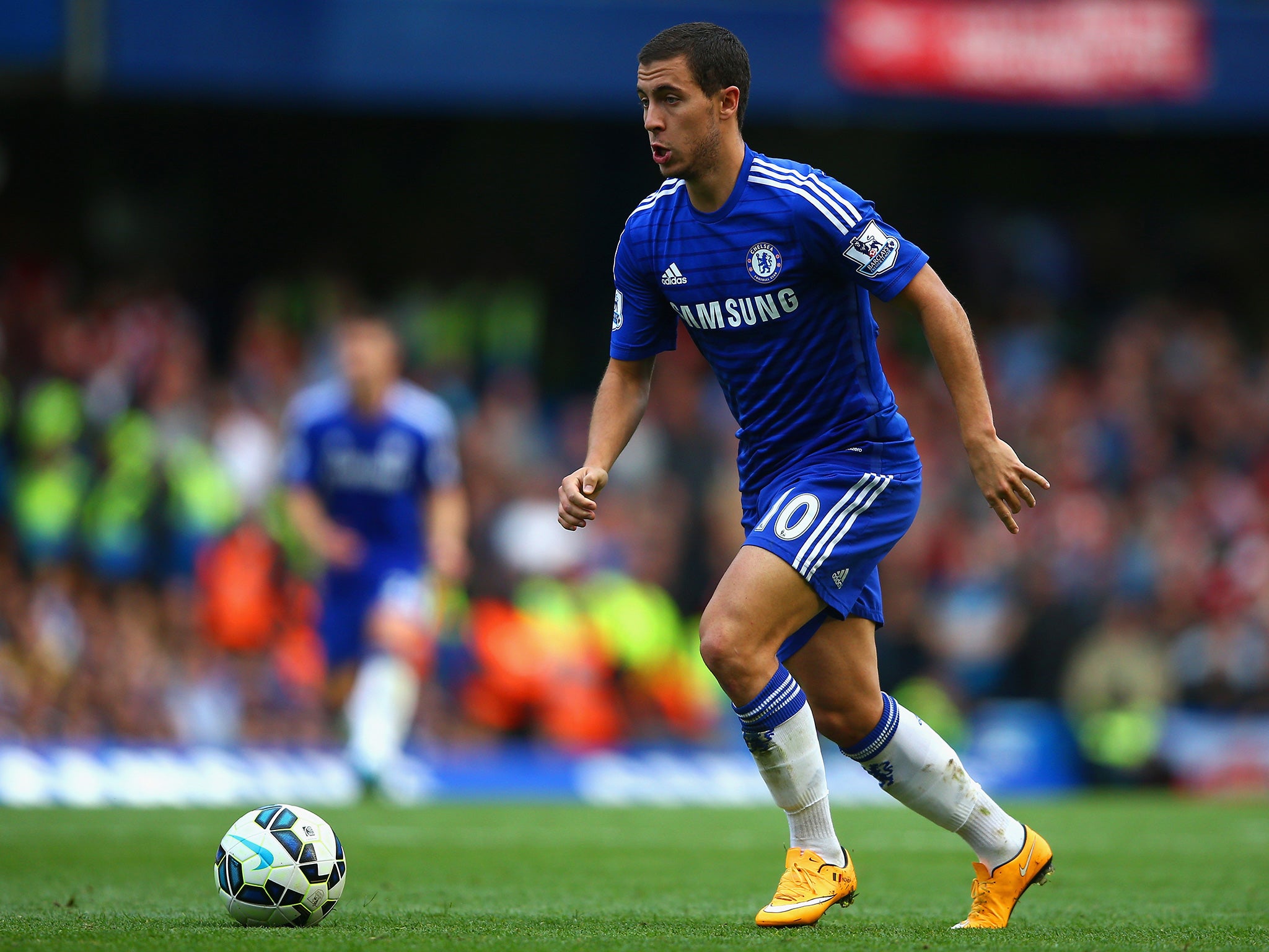Hazard has missed just 42 minutes of Premier League action for Jose Mourinho's side in 2014/15