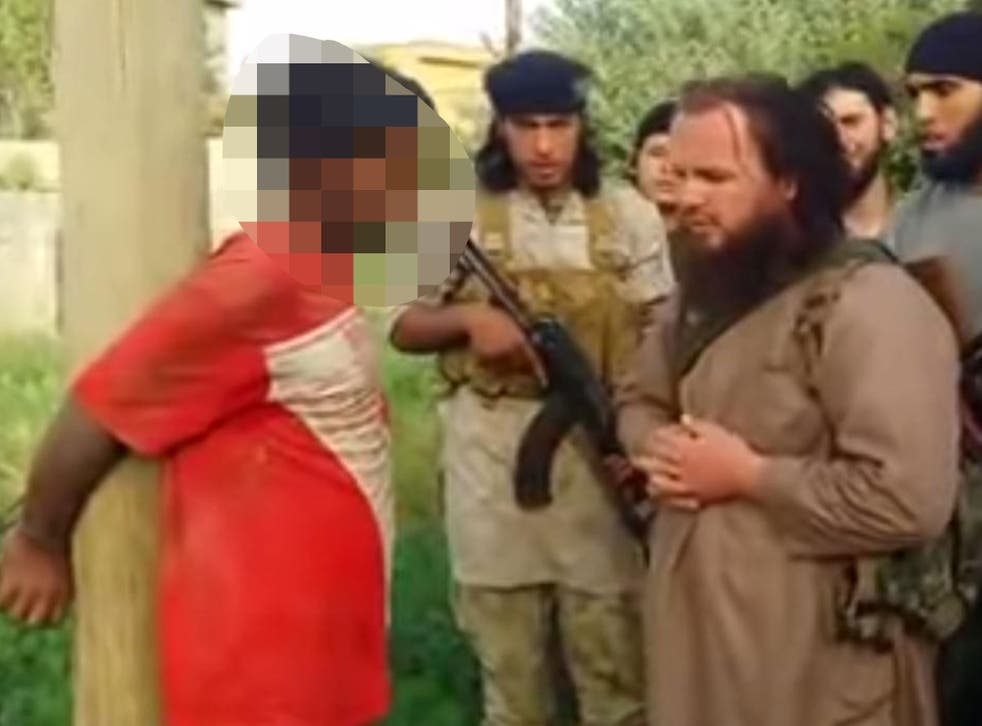 Isis have purportedly executed a man using a bazooka 