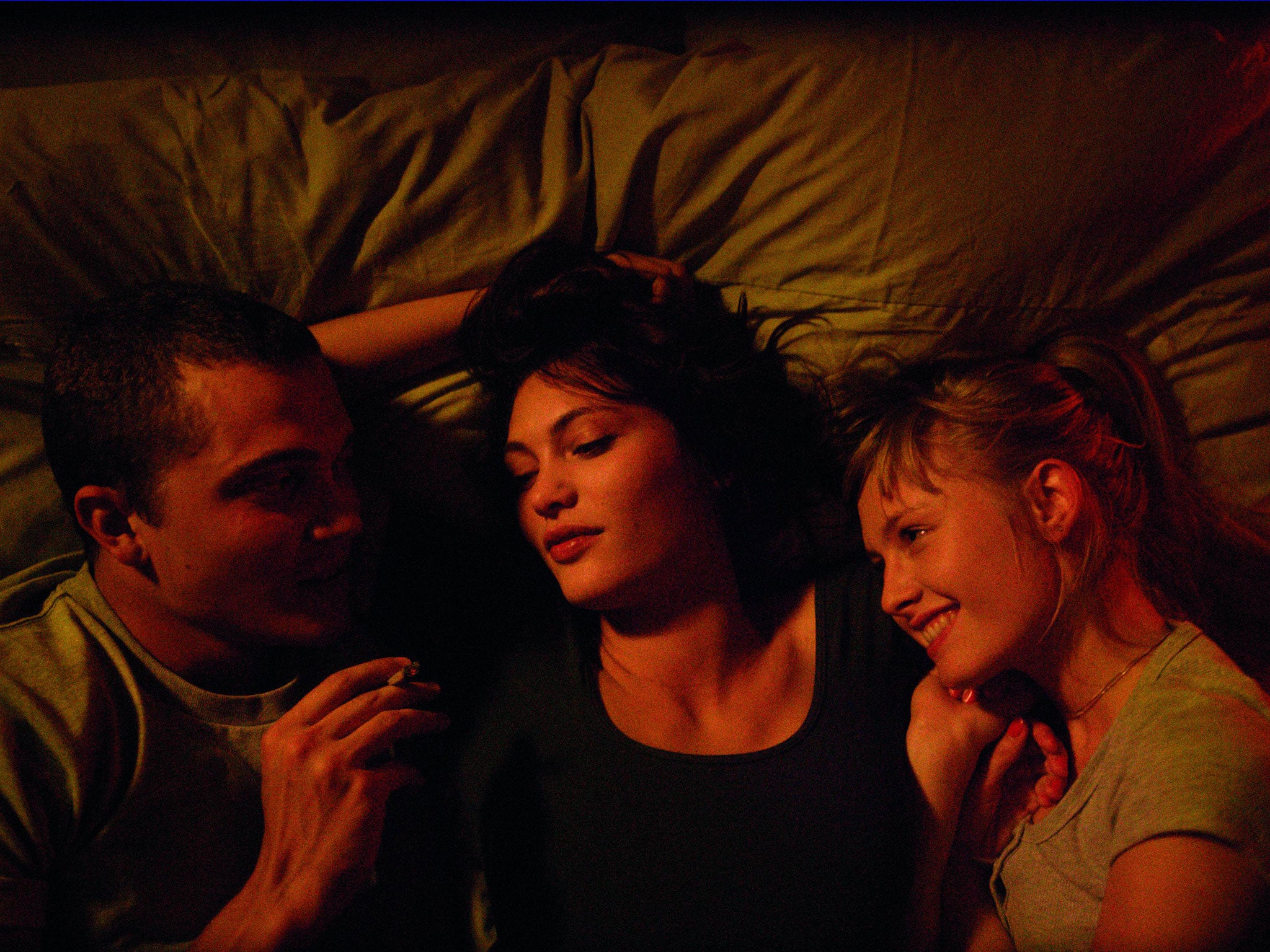 The most erotic scene in Love is one involving all three protagonists