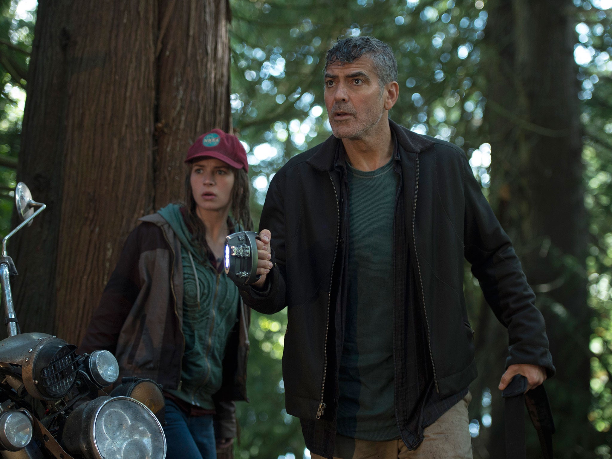 The light stuff: Britt Robertson and George Clooney in ‘Tomorrowland: a World Beyond’