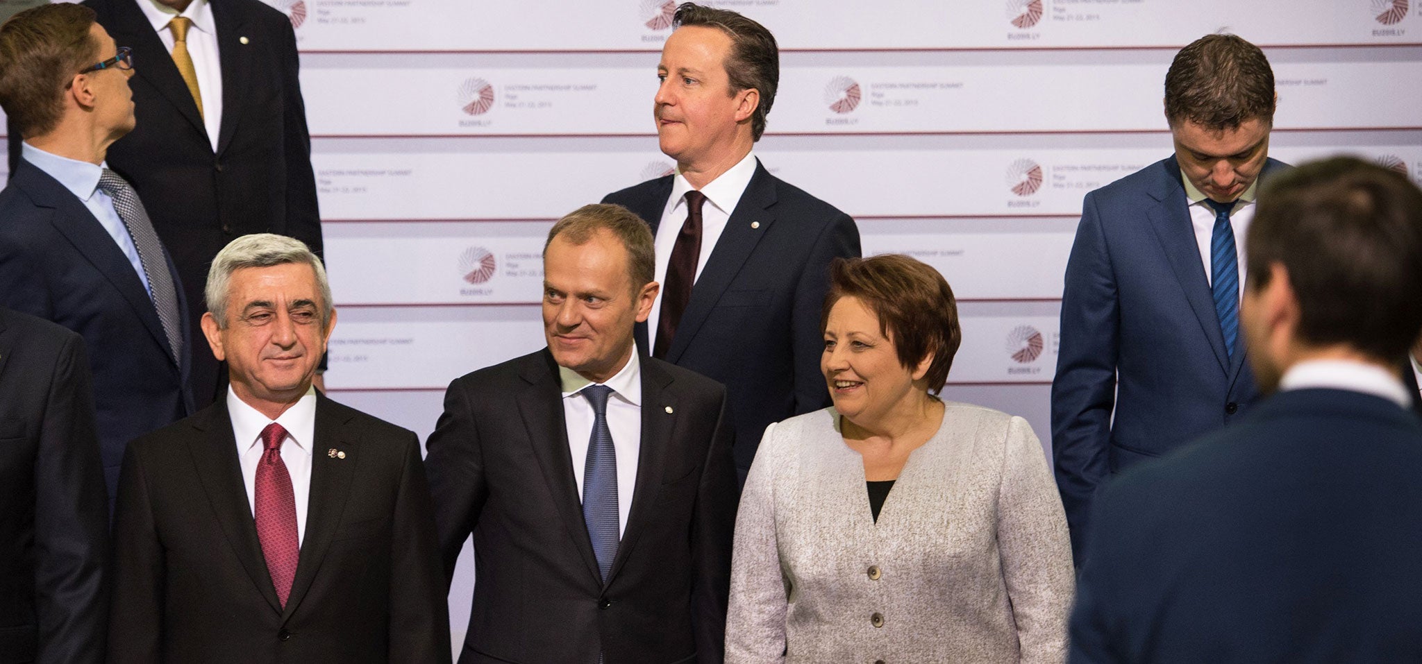 David Cameron met European leaders in Riga, the capital of Latvia