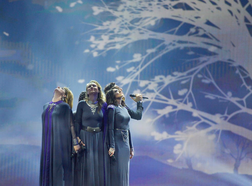 Armenia performing 'Genealogy' for Armenia at the Eurovision Song Contest 2015